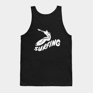 Surfer on Surfboard Tank Top